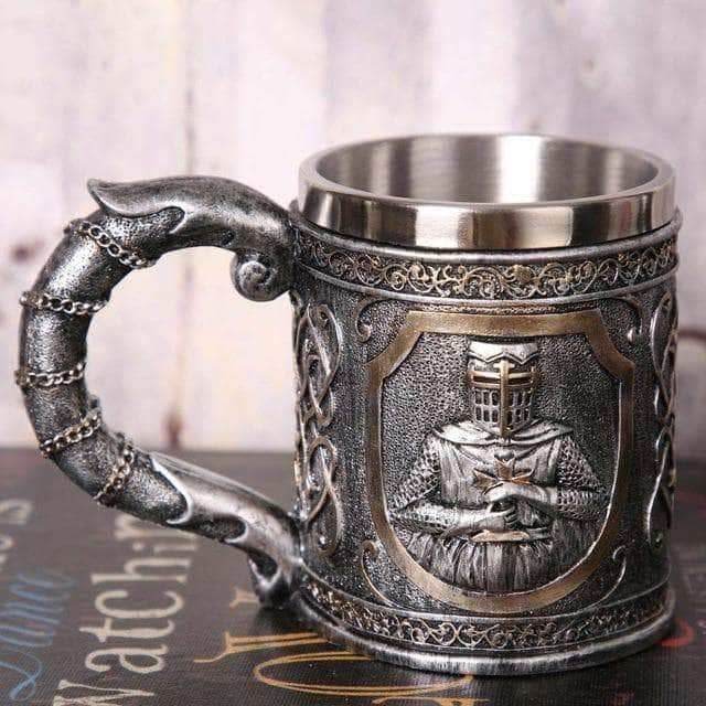 Templar Beer Stainless Steel Mug - Bundles - 1 Mug
