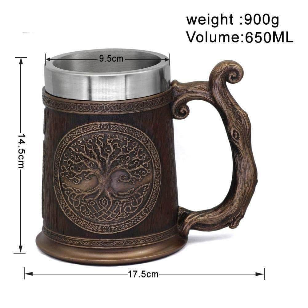 Viking Yggdrasil Tree of Life Tankard Mug - 1 Mug
