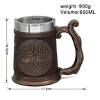 Viking Yggdrasil Tree of Life Tankard Mug - 1 Mug