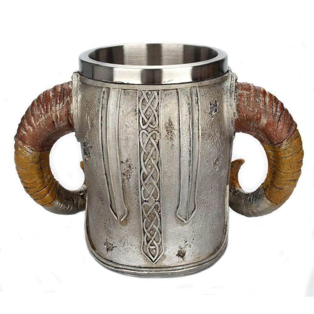Vikings Goat Horns Stainless Steel Mug - Bundles - Buy 2 Save $5