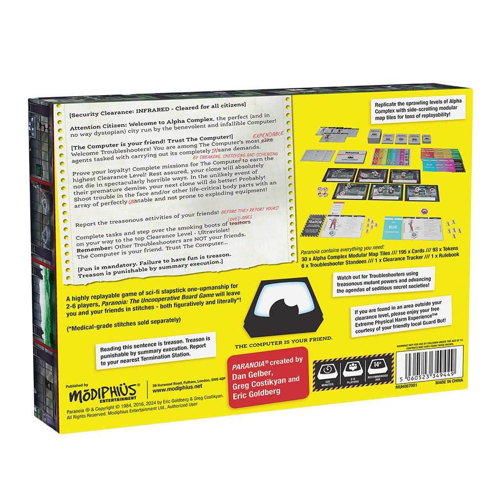 Paranoia The Uncooperative Board Game - 