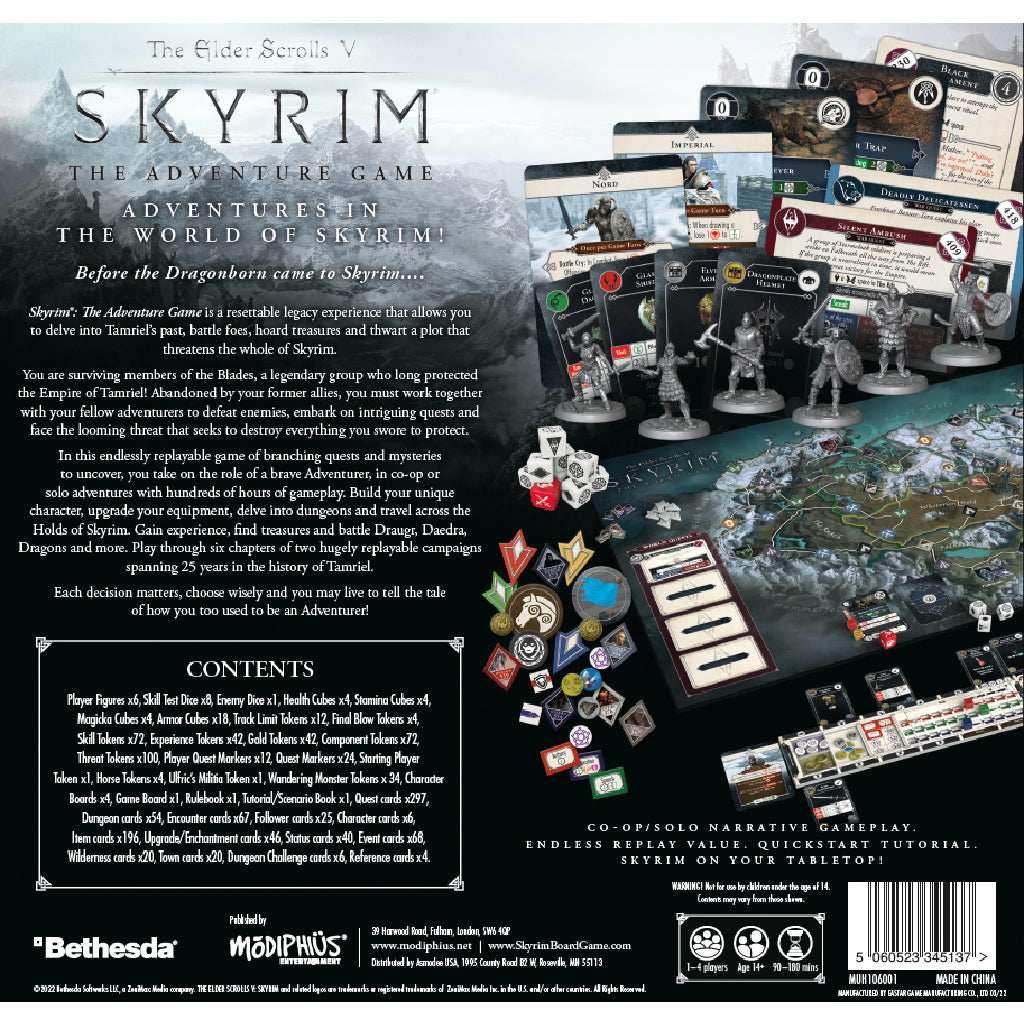 The Elder Scrolls: Skyrim - Adventure Board Game - 