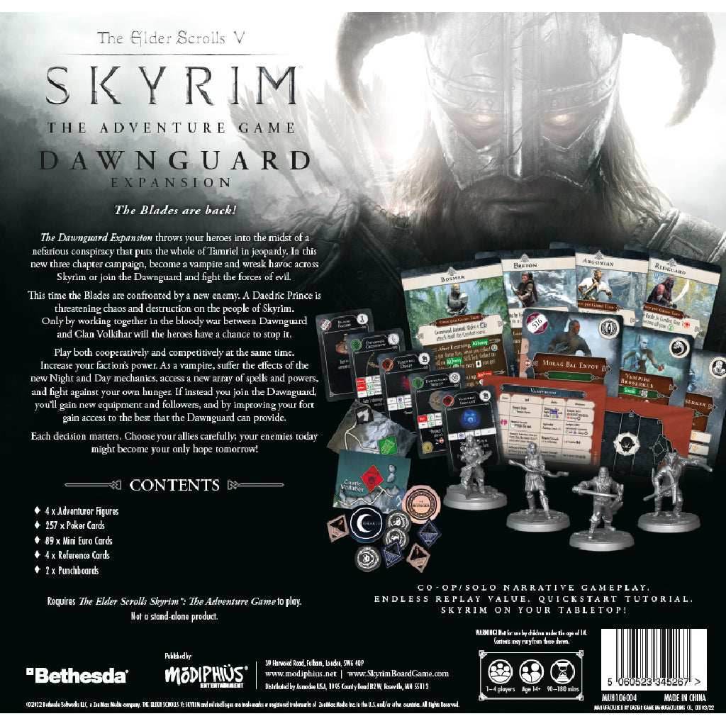 The Elder Scrolls: Skyrim - Adventure Board Game Dawnguard Expansion - 