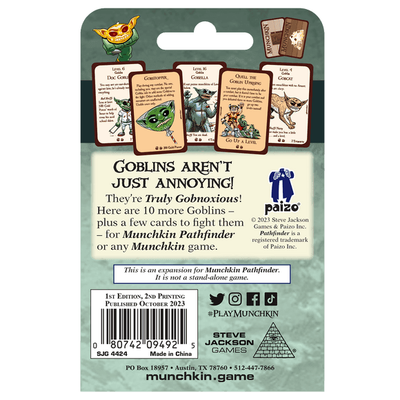 Munchkin Pathfinder: Truly Gobnoxious - 