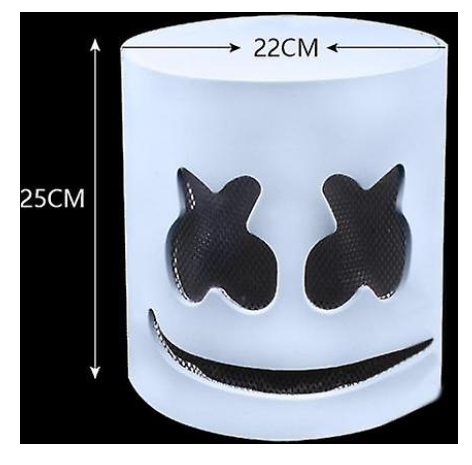 Music Festival Dj Mask Marshmello Helmet, Cosplay Prop Carnival Halloween