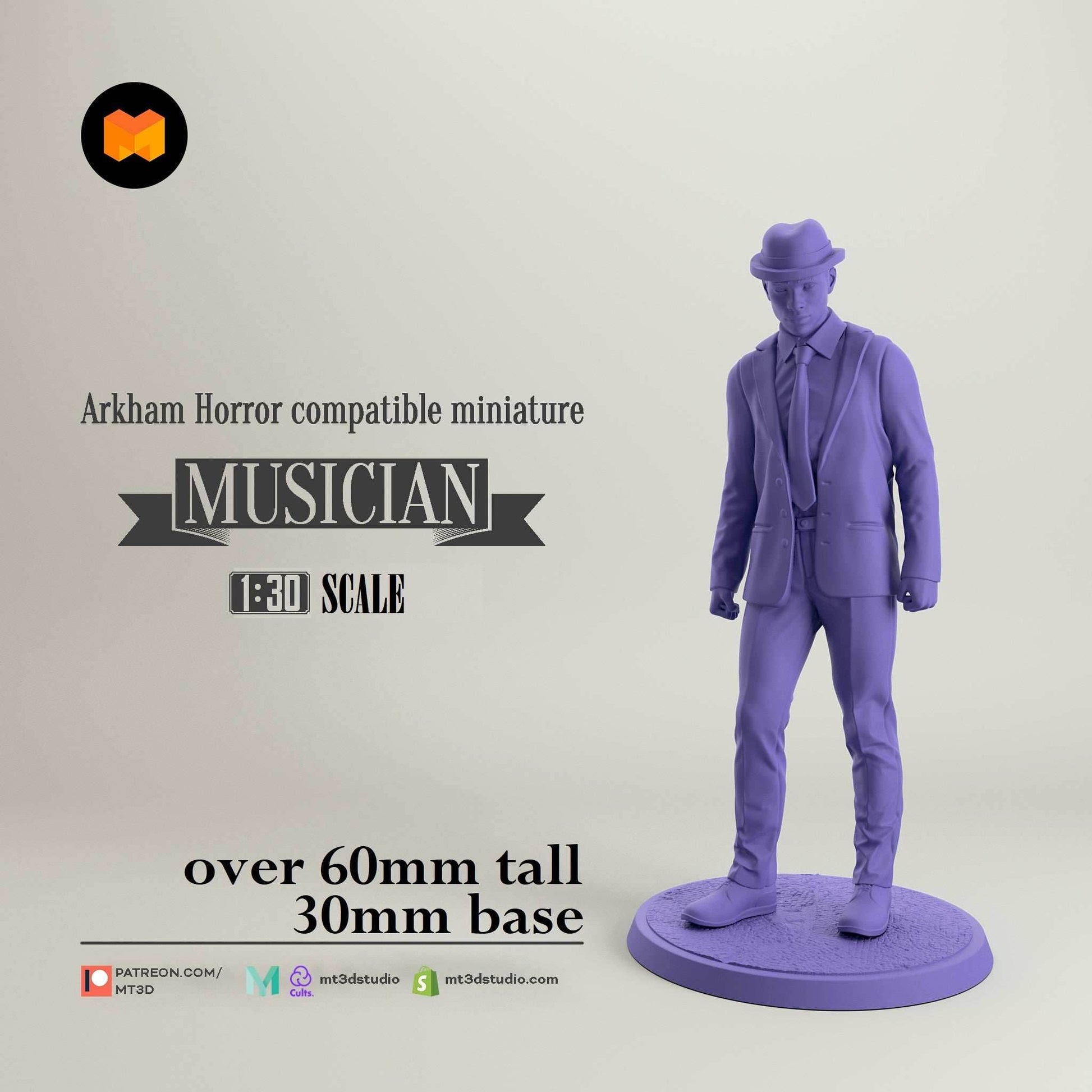 Arkham Compatible Investigator: The Musician (Jim Culver) - 