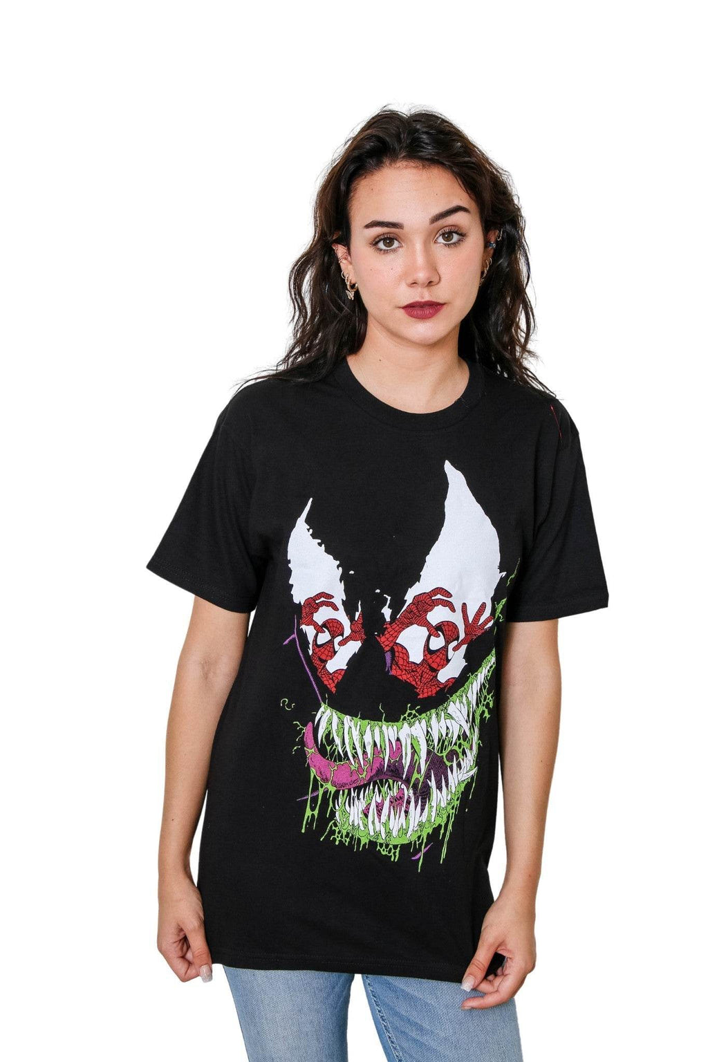Spider-Man Venom Reflections Erik Larsen Marvel Adult T Shirt - S