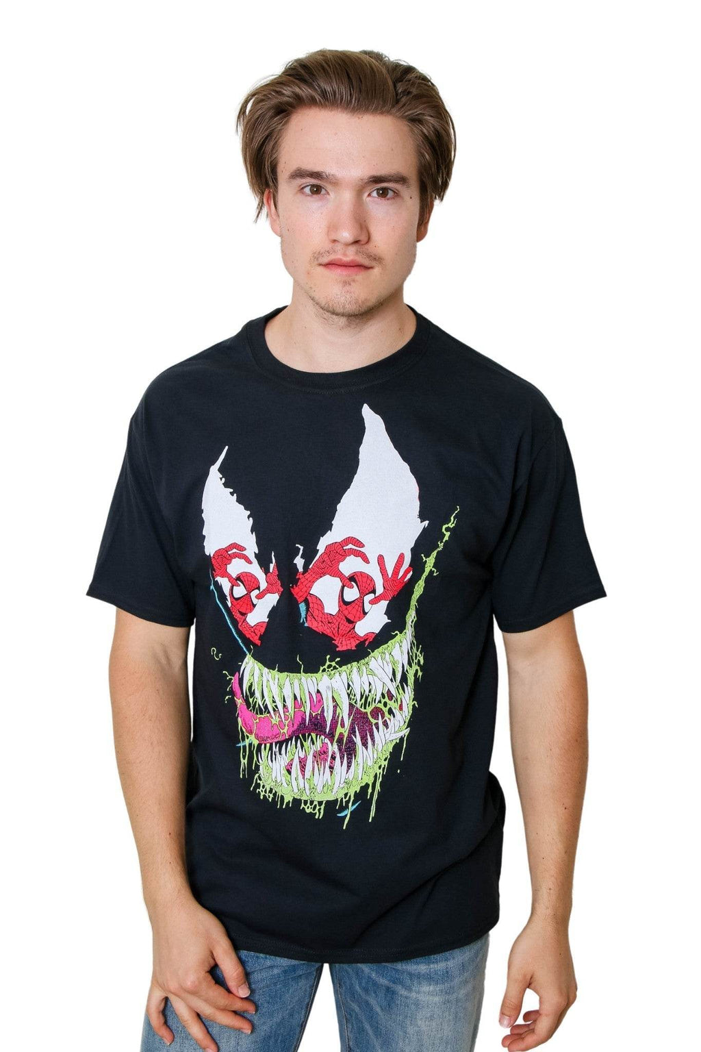 Spider-Man Venom Reflections Erik Larsen Marvel Adult T Shirt - S
