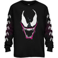 Venom Grin Marvel Comics Adult Long Sleeve T Shirt - XS