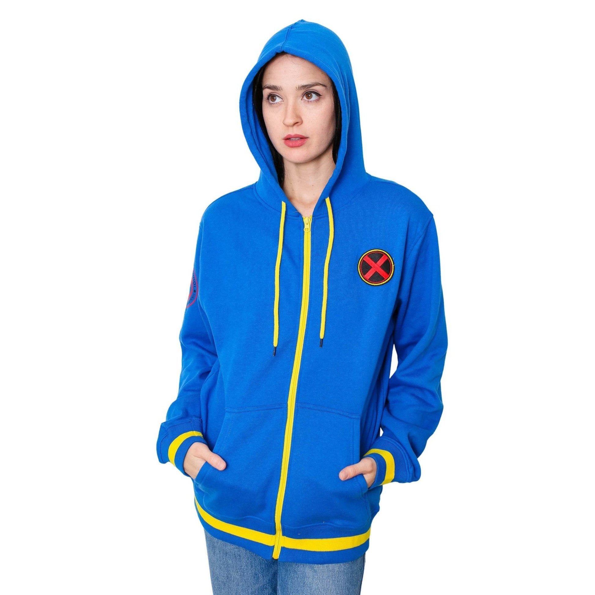 X-Men Xavier Institute Marvel Adult Zip Up Hoodie - XS