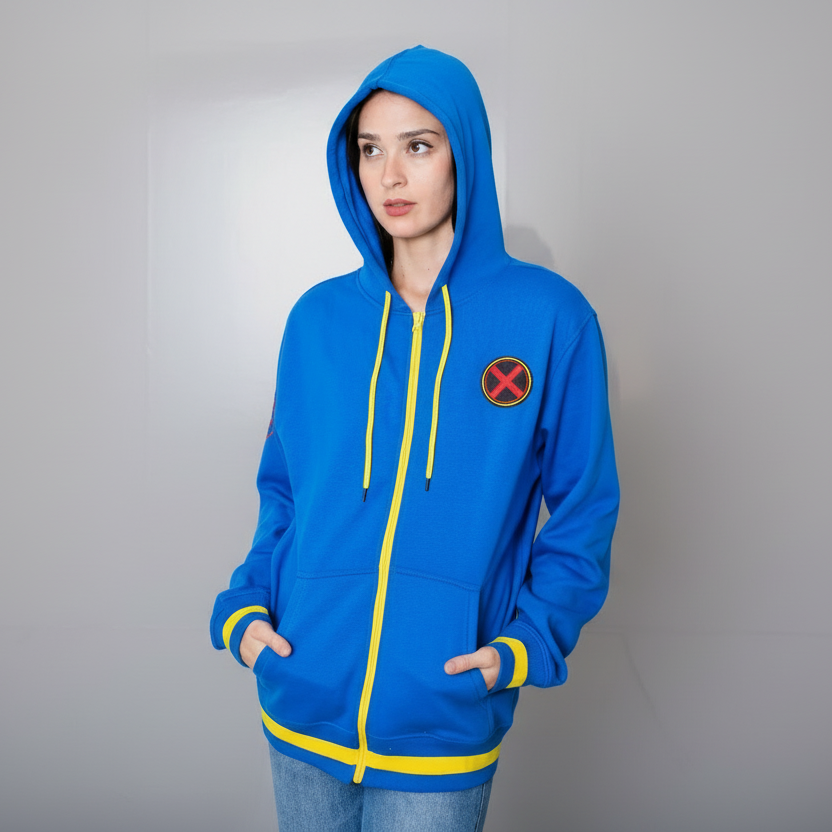 X-Men Xavier Institute Marvel Adult Zip Up Hoodie
