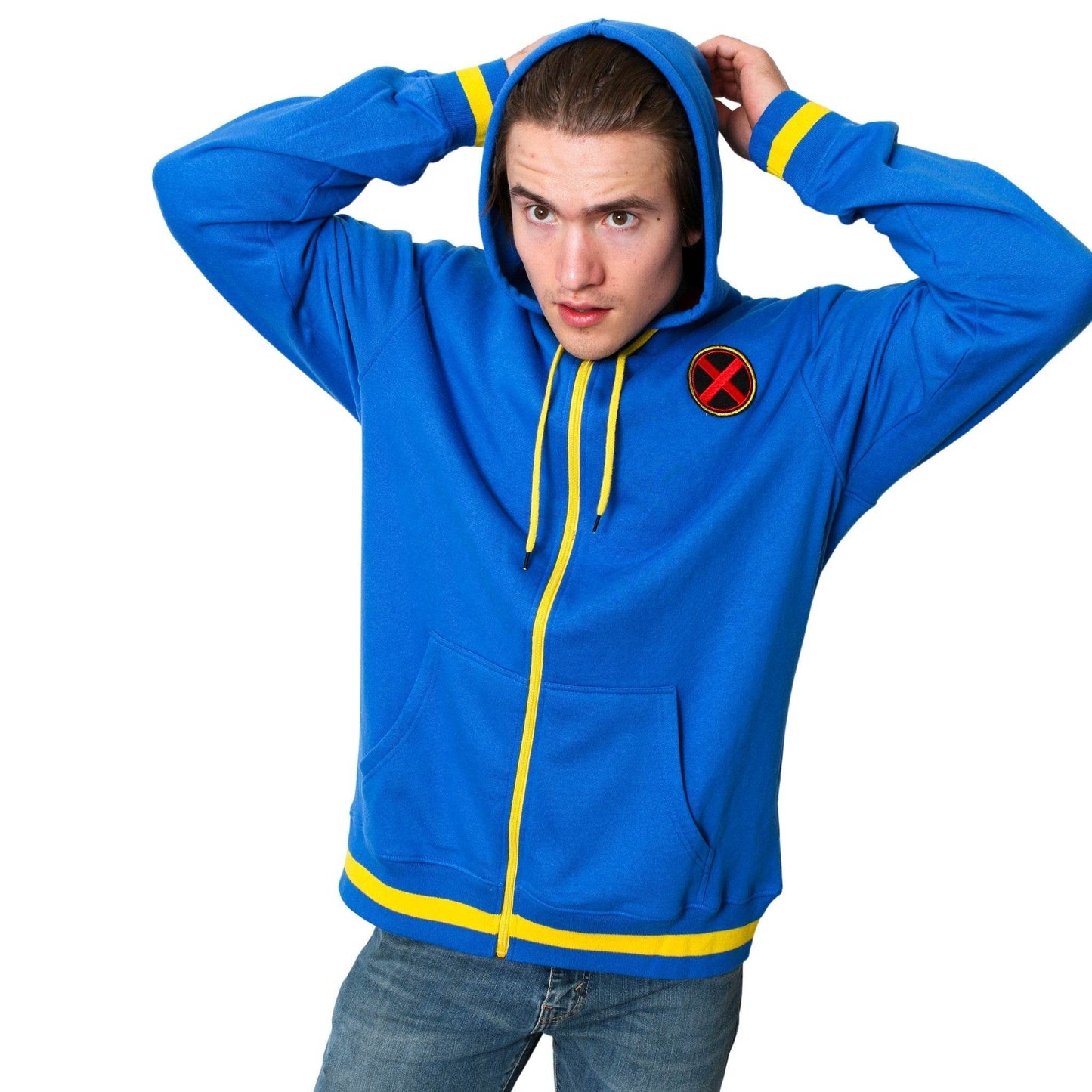 X-Men Xavier Institute Marvel Adult Zip Up Hoodie - XS
