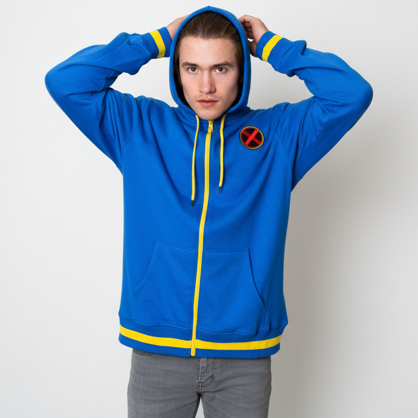 X-Men Xavier Institute Marvel Adult Zip Up Hoodie