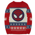 Marvel Spider-Man Symbol Offcially Licesned Adult Holiday Ugly Christmas Sweater - S