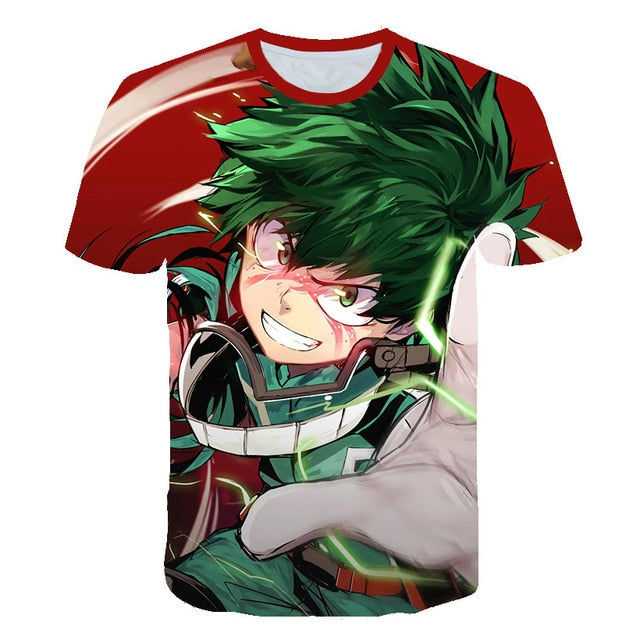 My Hero Academia Boku no hero Shirts 3D Print T shirt Hipster Cosplay Unisex tshirt Casual Boys Skateboard Hip-Hop