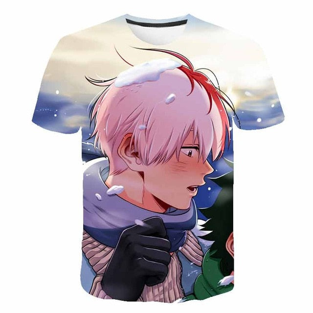 My Hero Academia T Shirt New Men Women 3D Print Anime Boku no Hero Academia Tsuyu Unisex Short Sleeve Top Boys Street Pullover