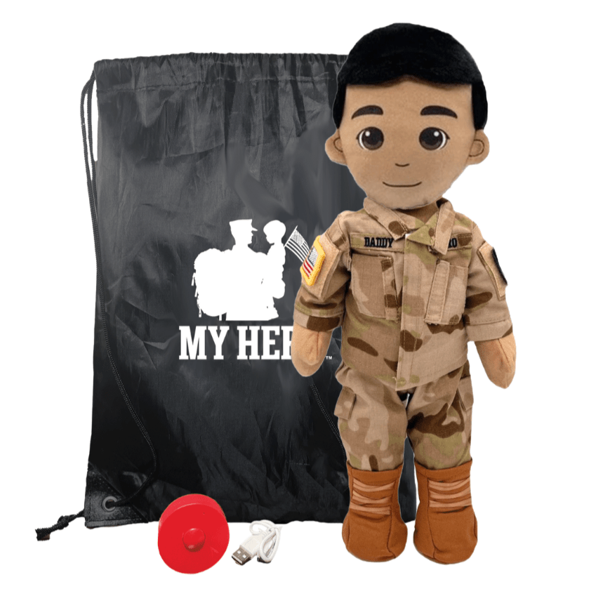 My Hero™ Army Soldier Daddy Doll | Custom Recordable Plush