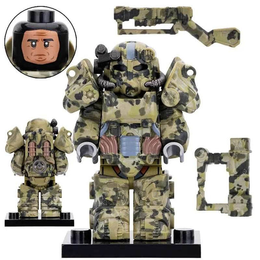 Fallout Green T-60 Power Armor Custom Minifig - 