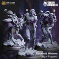 Myceloid Minions, Fungal Puppets (Drow Mushroom Zombies) - 32mm Scale / A