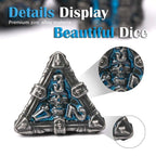 Mysterious dark gothic skeleton series metal dnd dice set