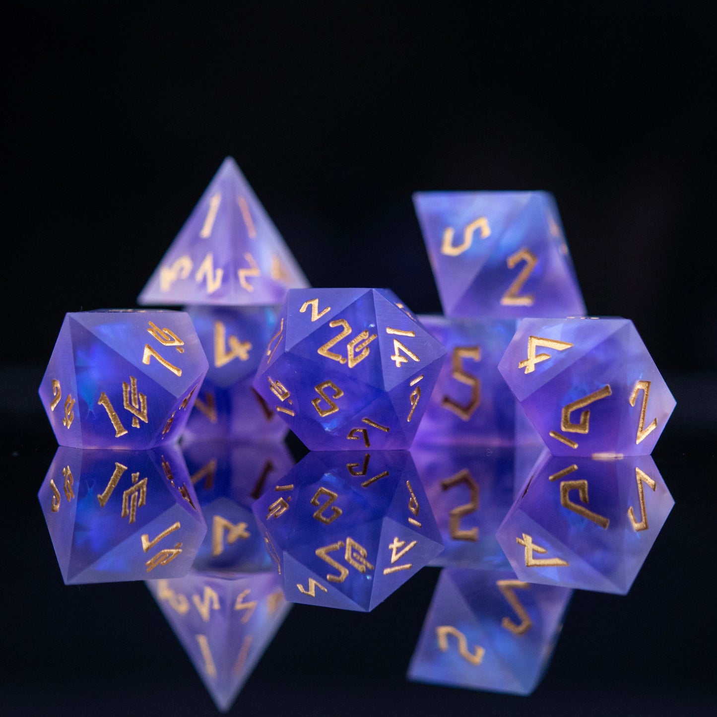 Mystic Divination Sharp-Edged Resin Dice Set