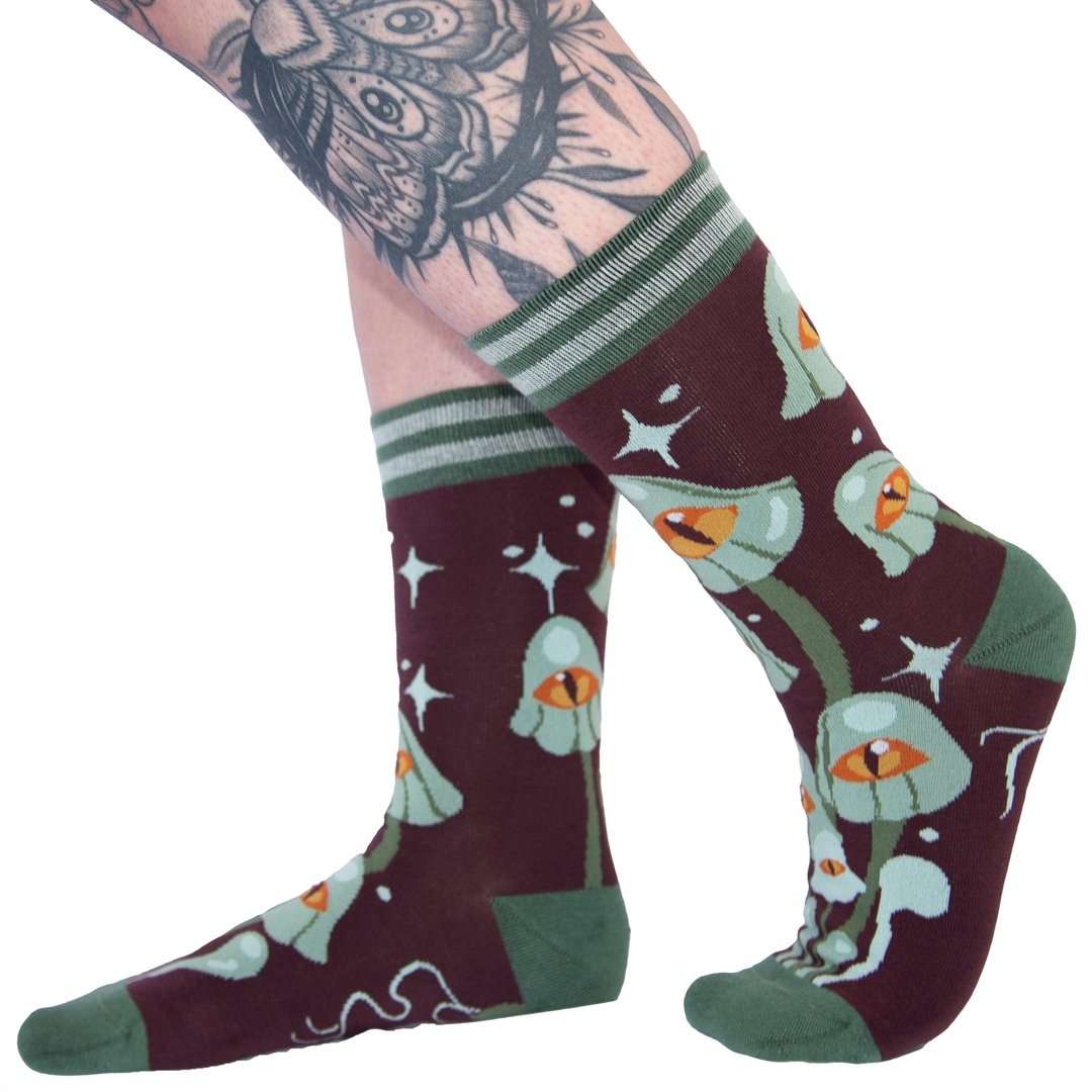 Mystic Mushrooms Crew Socks