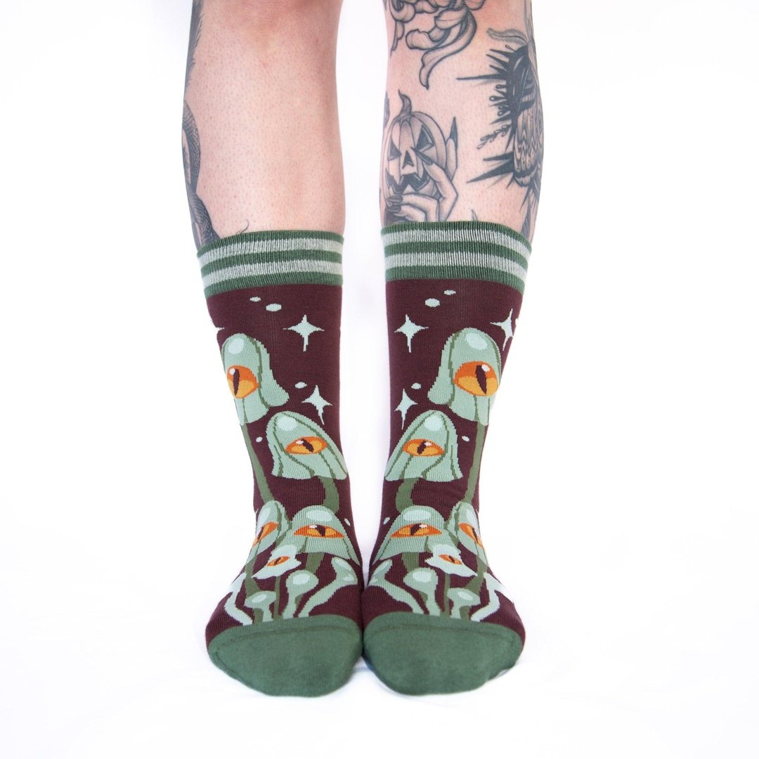 Mystic Mushrooms Crew Socks