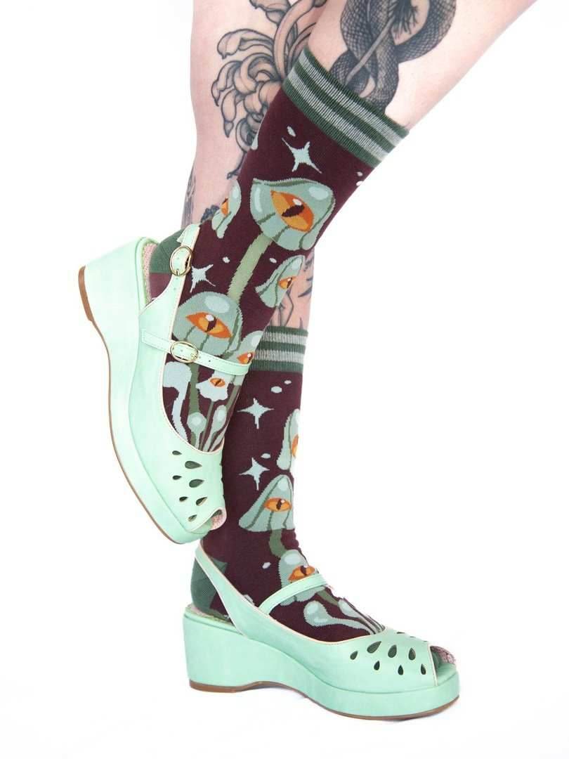 Mystic Mushrooms Crew Socks - 