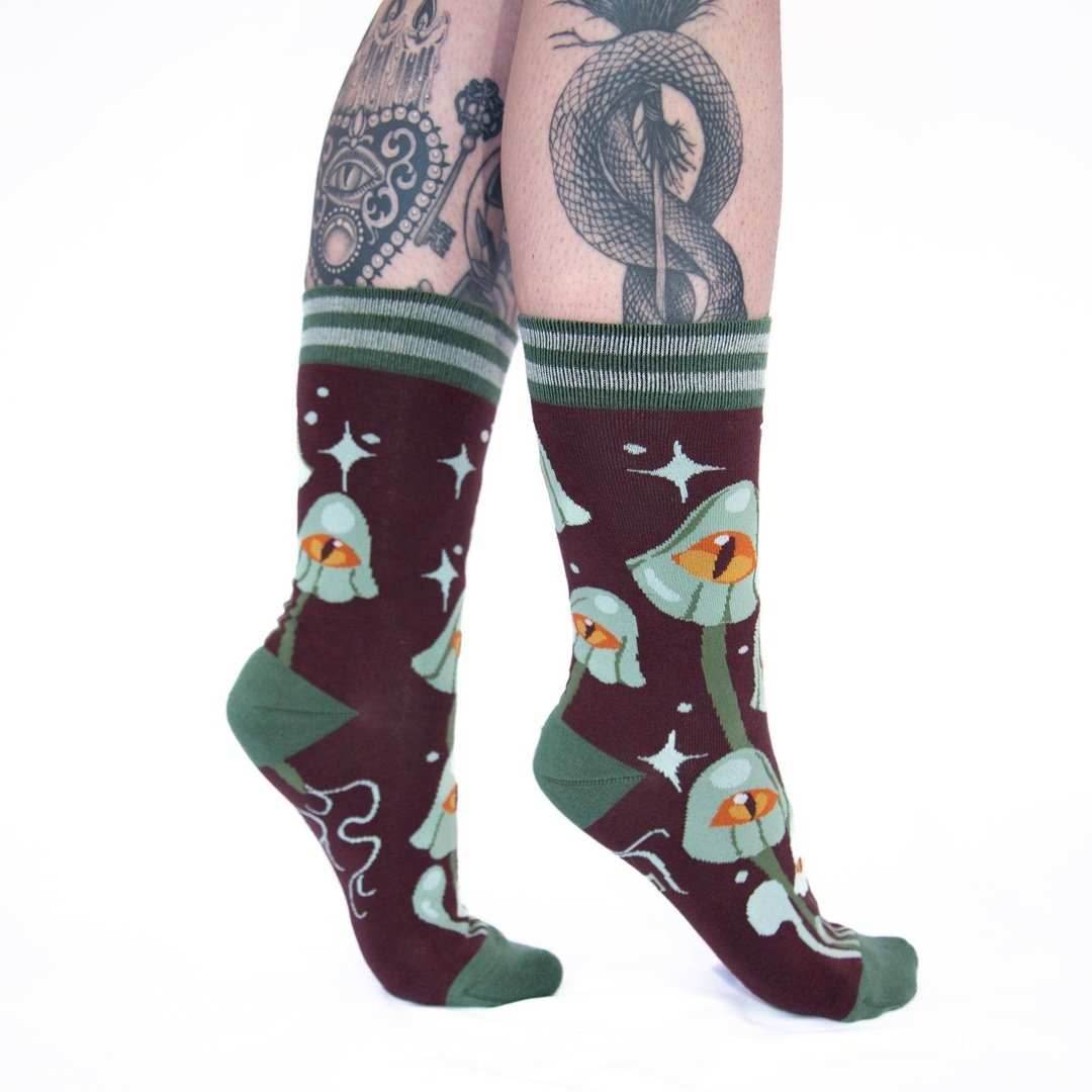 Mystic Mushrooms Crew Socks - 