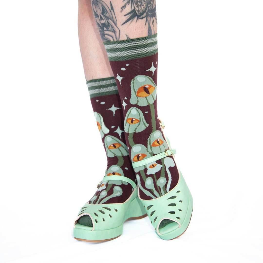 Mystic Mushrooms Crew Socks - 