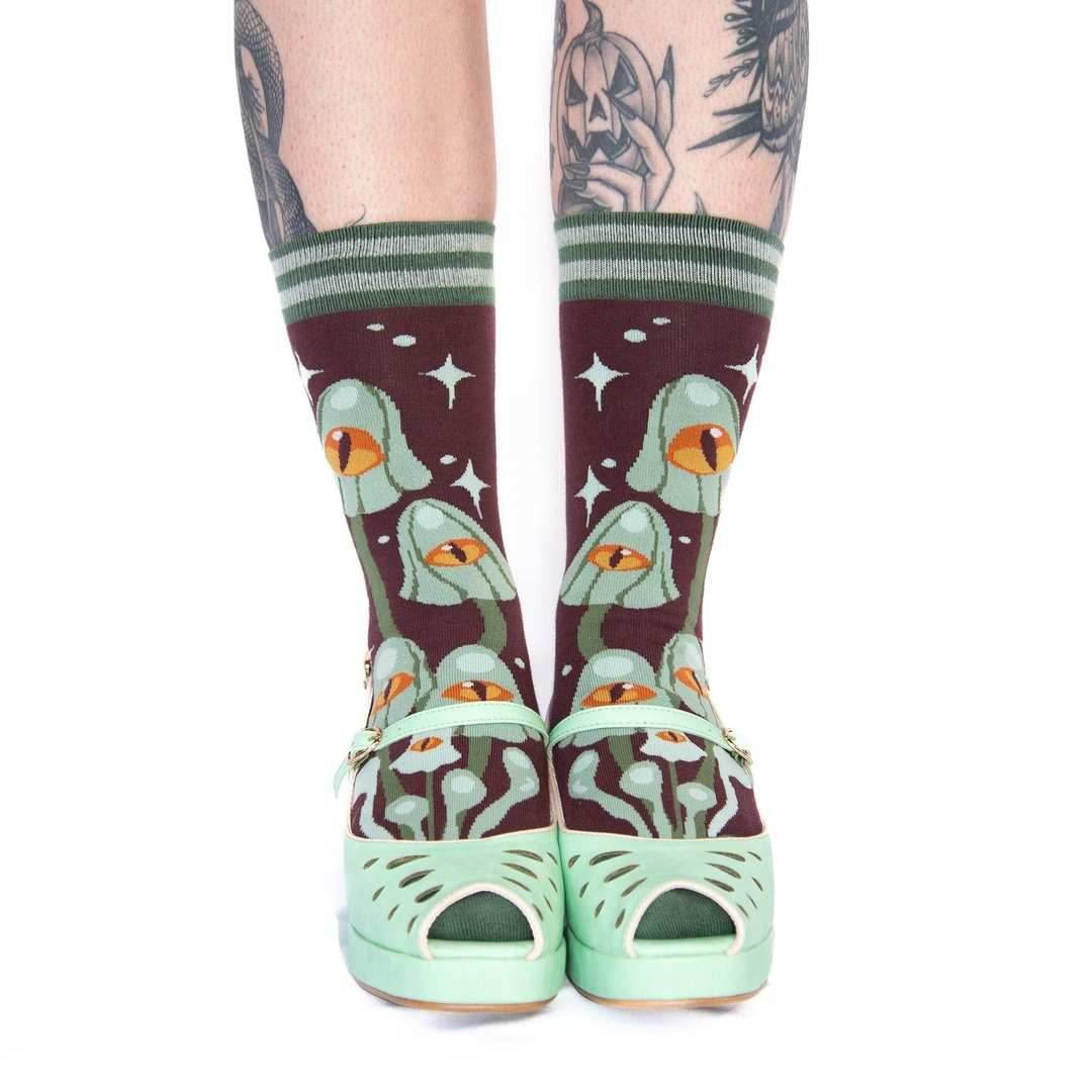 Mystic Mushrooms Crew Socks - 