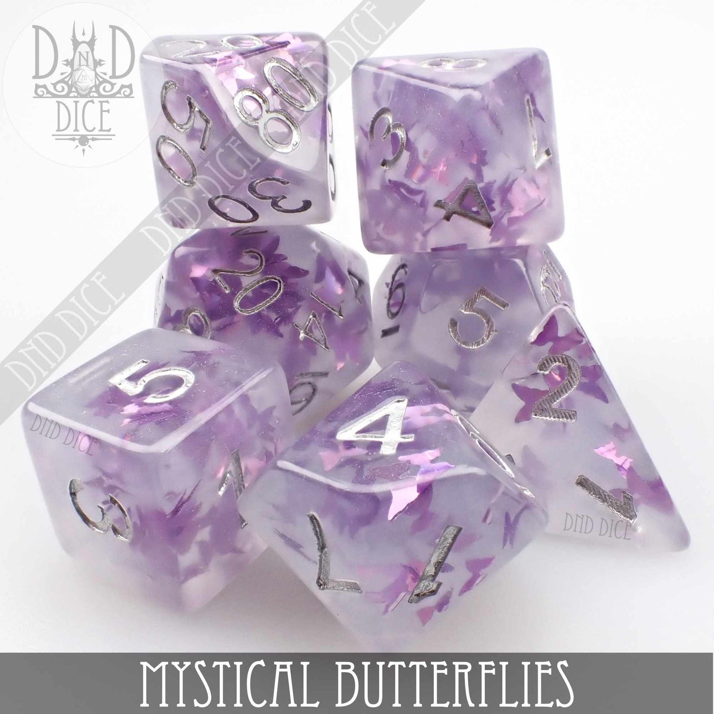 Mystical Butterflies Dice Set