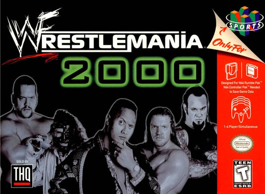 Wrestlemania 2000 (Nintendo 64) - Game Manual Only