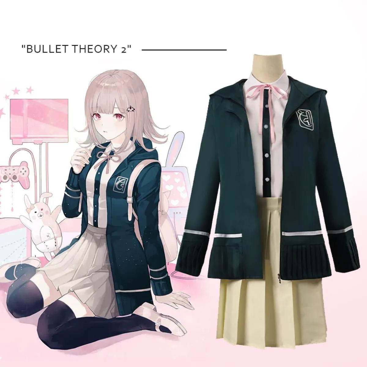 Danganronpa Nanami Chiaki Cosplay - wig / S