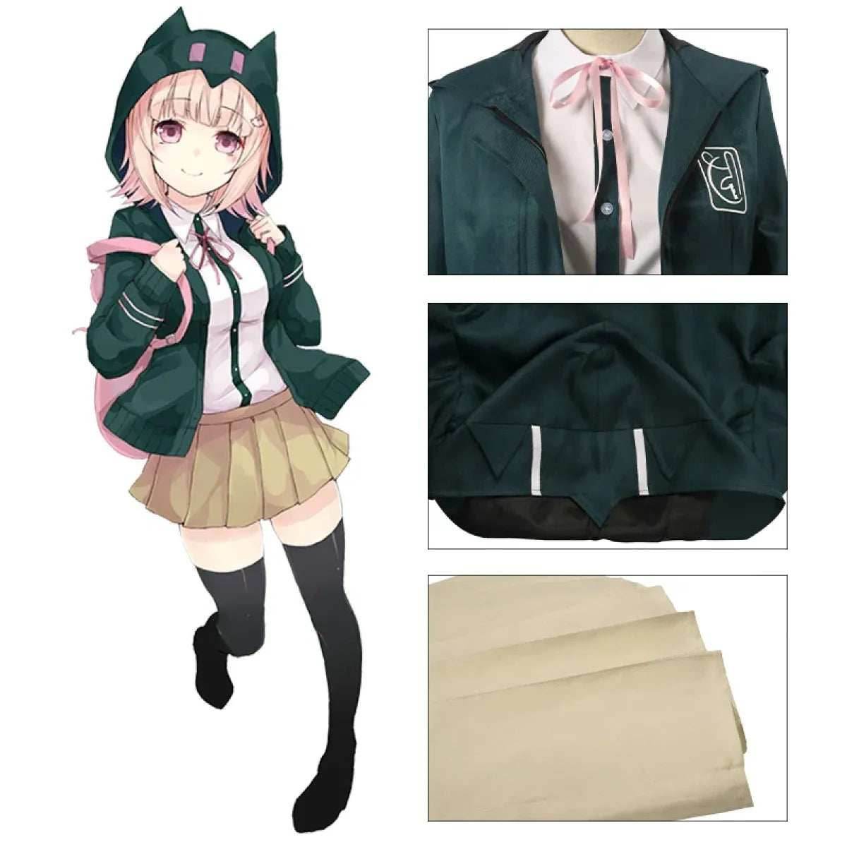 Danganronpa Nanami Chiaki Cosplay - wig / S
