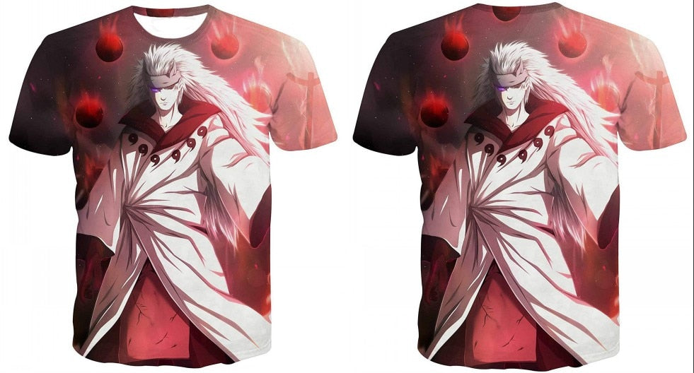 Naruto 3D T Shirt Men/women Uchiha Itachi Sasuke Kakashi Gaara Japan Anime Funny Tees Top Summer Fashion Tshirt Casual T-shirt