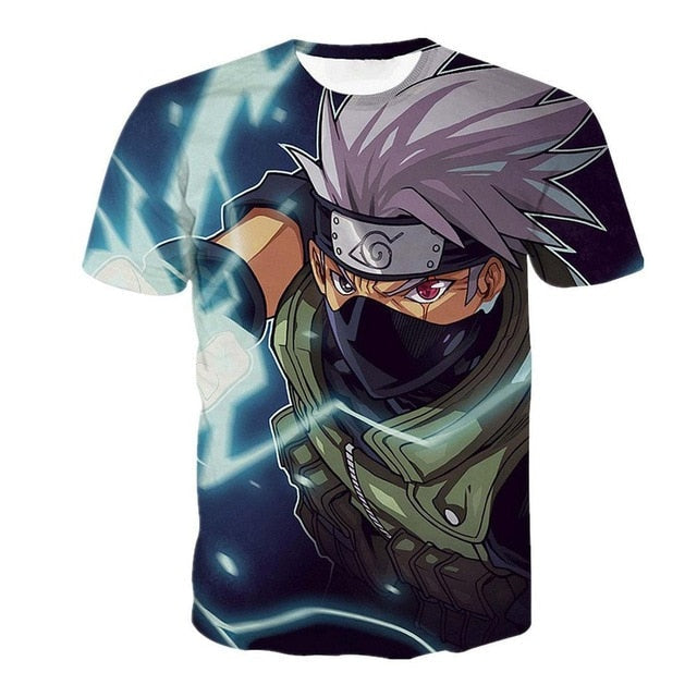 Naruto 3D T Shirt Men/women Uchiha Itachi Sasuke Kakashi Gaara Japan Anime Funny Tees Top Summer Fashion Tshirt Casual T-shirt