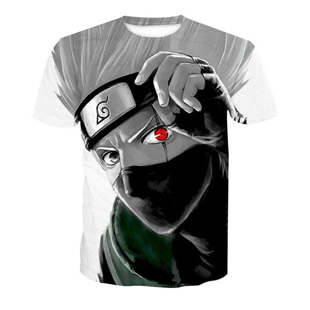 Naruto 3D T Shirt Men/women Uchiha Itachi Sasuke Kakashi Gaara Japan Anime Funny Tees Top Summer Fashion Tshirt Casual T-shirt