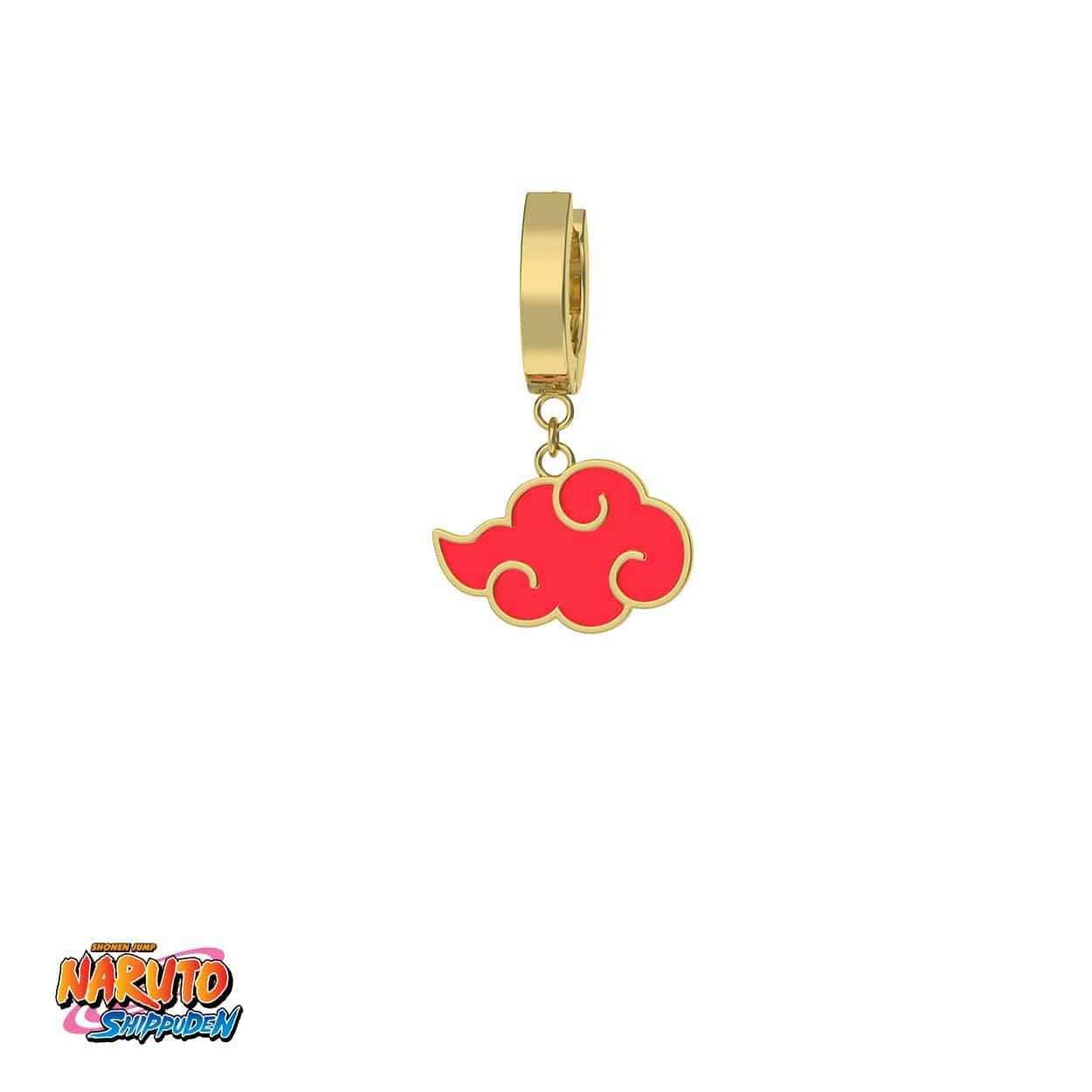 Naruto™ Akatsuki Earring - Gold / Single