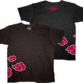 Naruto Anime Anti-Leaf Village Clouds T-shirt - S