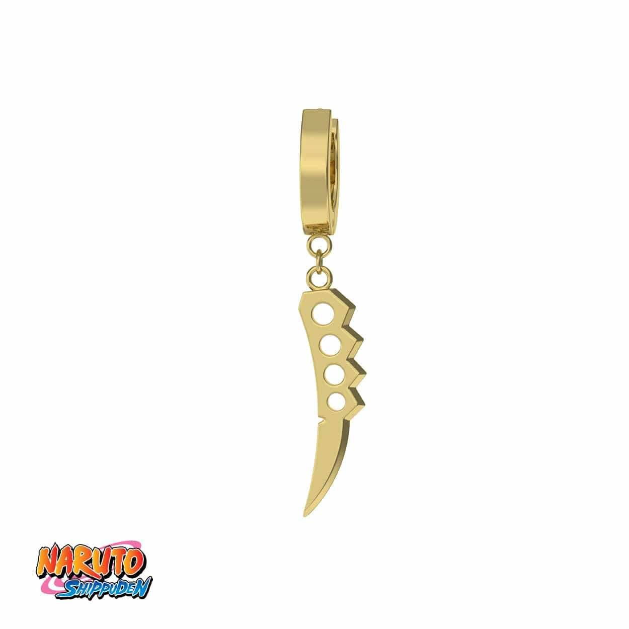 Naruto™ Asuma's Chakra Blade Earring - Gold / Single