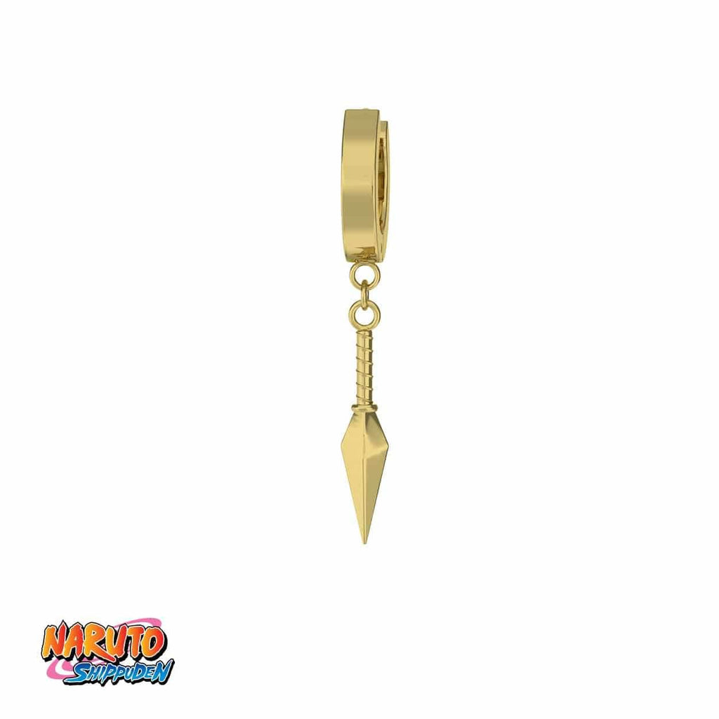Naruto™ Kunai Earring - Gold / Single