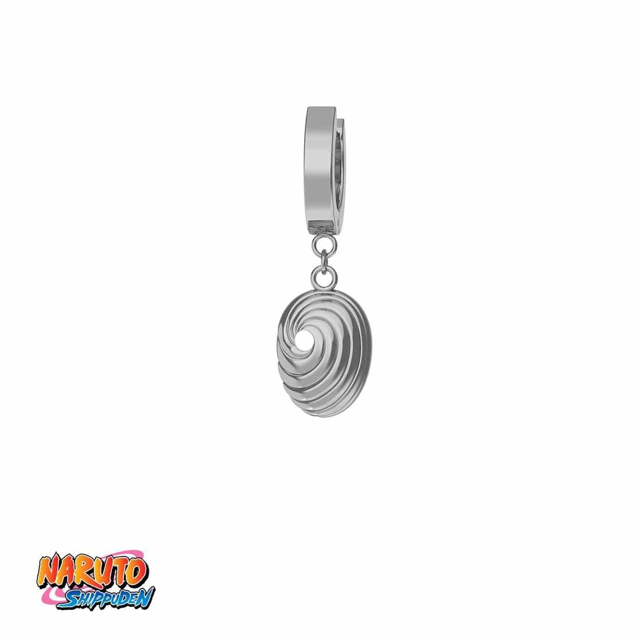 Naruto™ Tobi Mask Earring - Chrome / Single