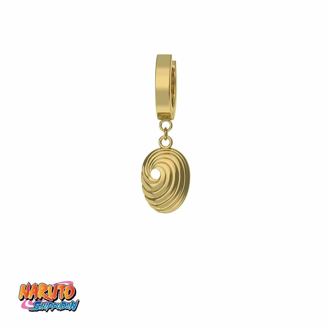 Naruto™ Tobi Mask Earring - Gold / Single