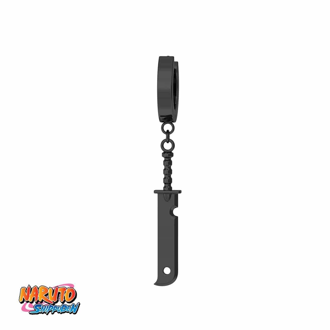 Naruto™ Zabuza's Sword Earring - Black / Single