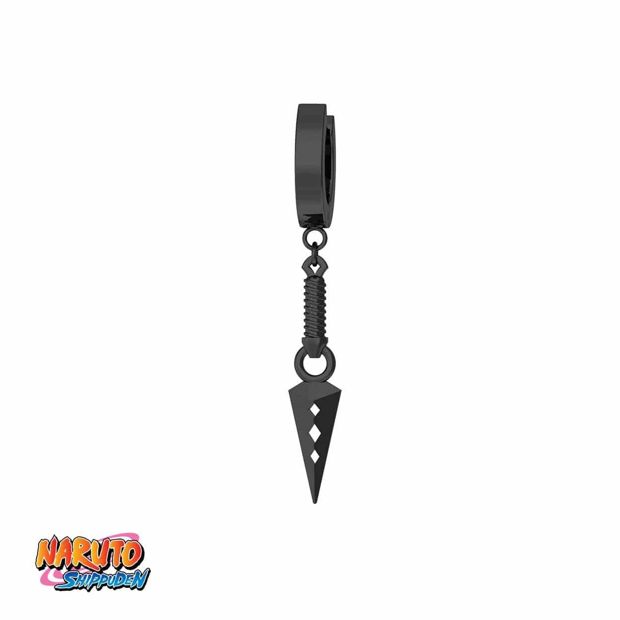 Naruto™ Zaku's Kunai Earring - Black / Single