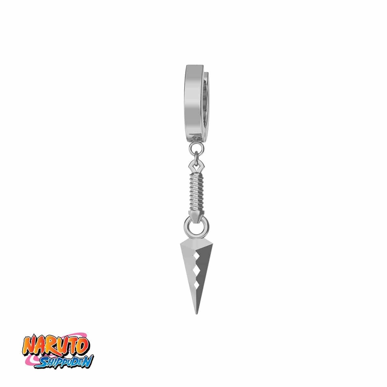 Naruto™ Zaku's Kunai Earring - Chrome / Single