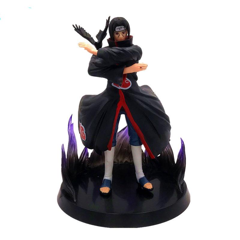 Naruto GK Uchiha Itachi I Love Rosha Cloud Sitting Crane Shield Sand Storm Sasuke Chidori San Diego PVC Action Figure Gift