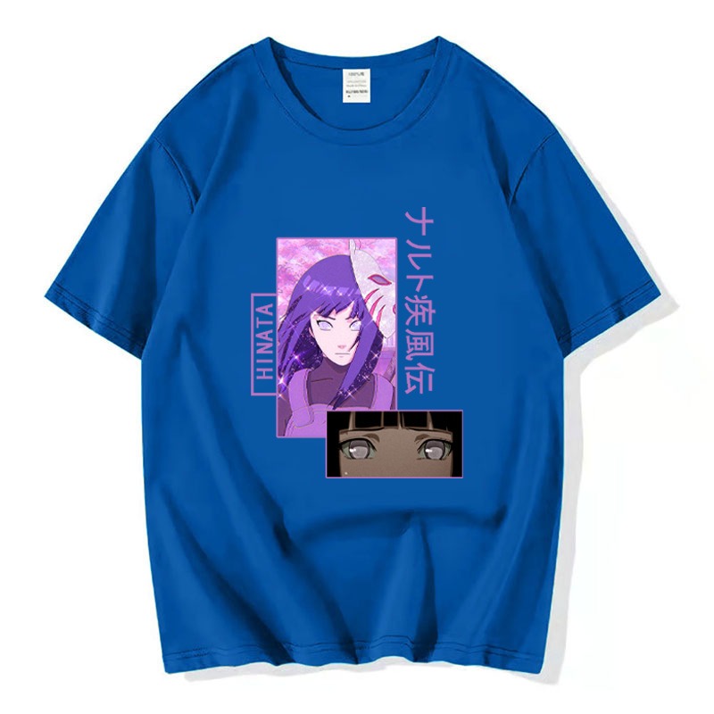 Naruto Hinata Hinata Collection Spring/Summer Pullover T-shirts for men and women with short sleeves