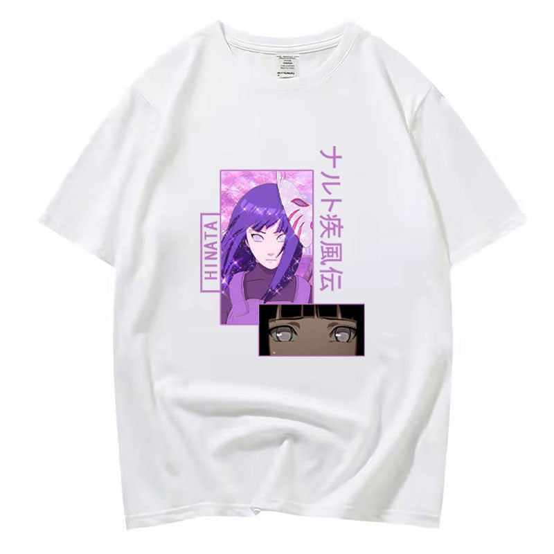 Naruto Hinata Hinata Collection Spring/Summer Pullover T-shirts for men and women with short sleeves